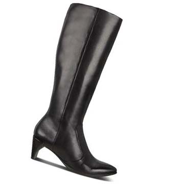 Női Ecco Shape 45 High-cut Pointy Sleek 2.0 Csizma Fekete | HU 32UZG